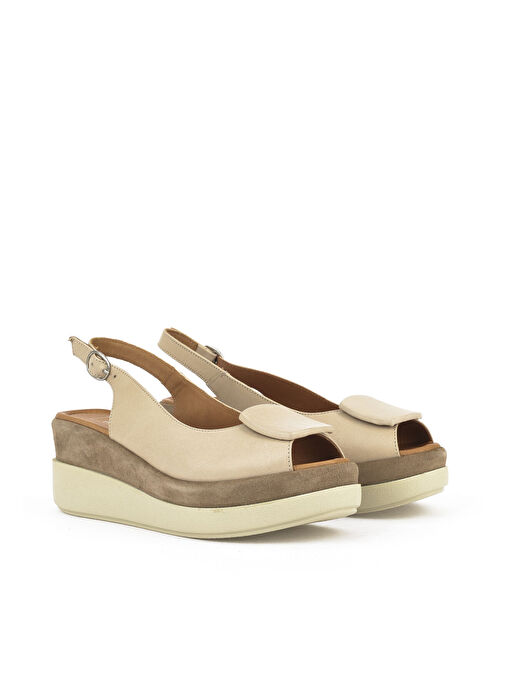 Ziya Bej Kadın Deri Topuklu Sandalet 151992Z21010S_340 - Görsel 3