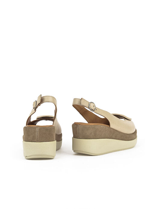 Ziya Bej Kadın Deri Topuklu Sandalet 151992Z21010S_340 - Görsel 4