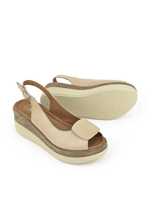 Ziya Bej Kadın Deri Topuklu Sandalet 151992Z21010S_340 - Görsel 5