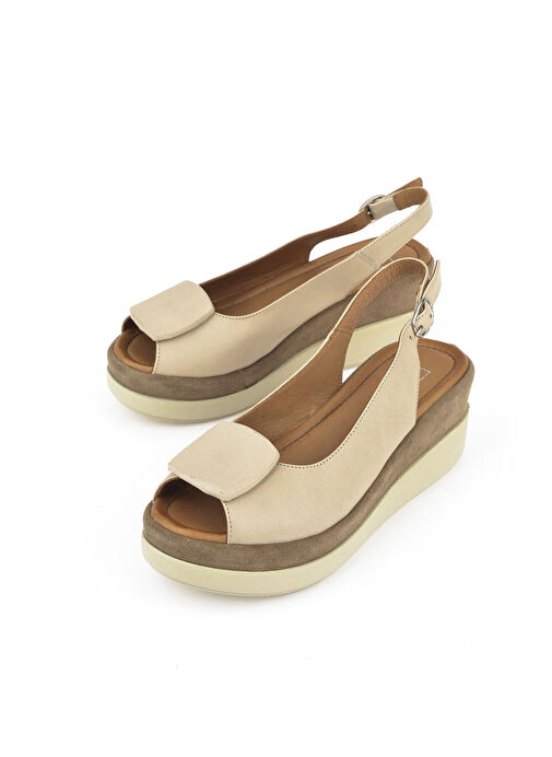 Ziya Bej Kadın Deri Topuklu Sandalet 151992Z21010S_340 - Görsel 6