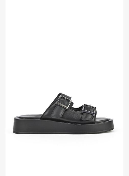 Ziya, Kadın Hakiki Deri Terlik 1511032Z5009 Siyah - Görsel 2