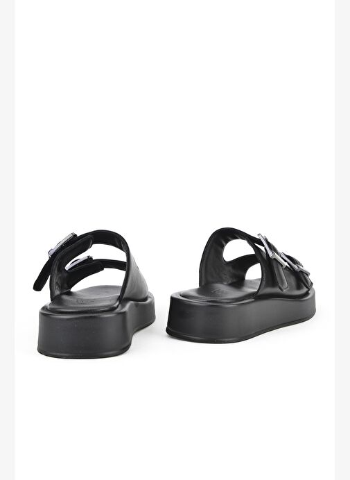 Ziya, Kadın Hakiki Deri Terlik 1511032Z5009 Siyah - Görsel 4