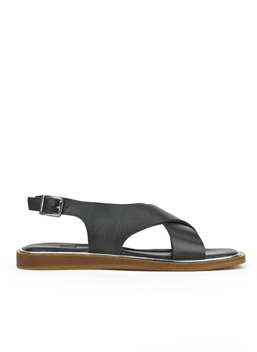 Ziya, Kadın Hakiki Deri Sandalet 1511032Z11500 Siyah - Görsel 2