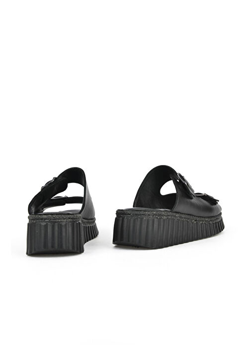 Ziya Siyah Kadın Deri Terlik 1511008Z188_000 - Görsel 4