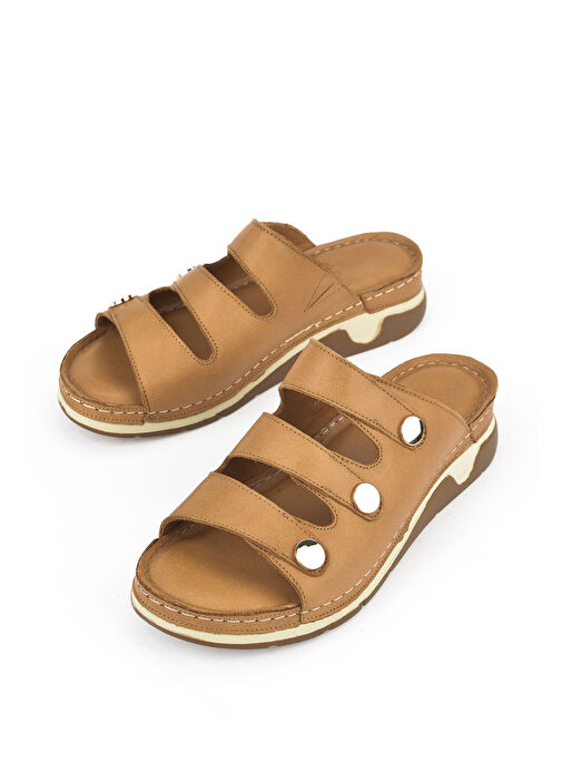 Ziya Taba Kadın Deri Terlik 1511008Z15_320 - Görsel 6