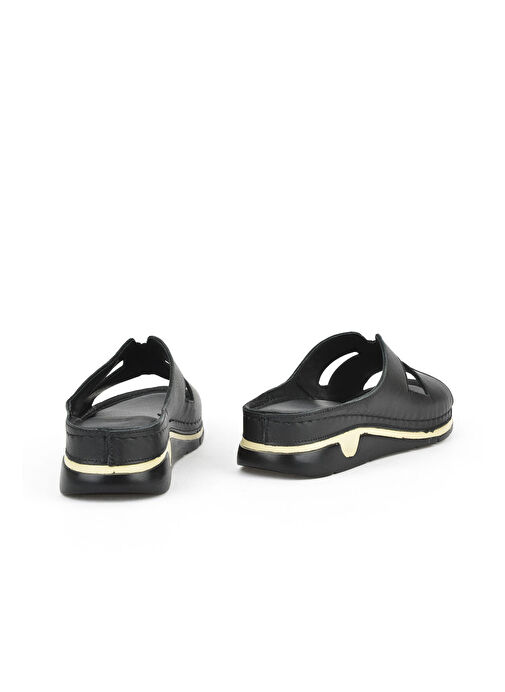 Ziya Siyah Kadın Deri Terlik 1511008Z23_000 - Görsel 4