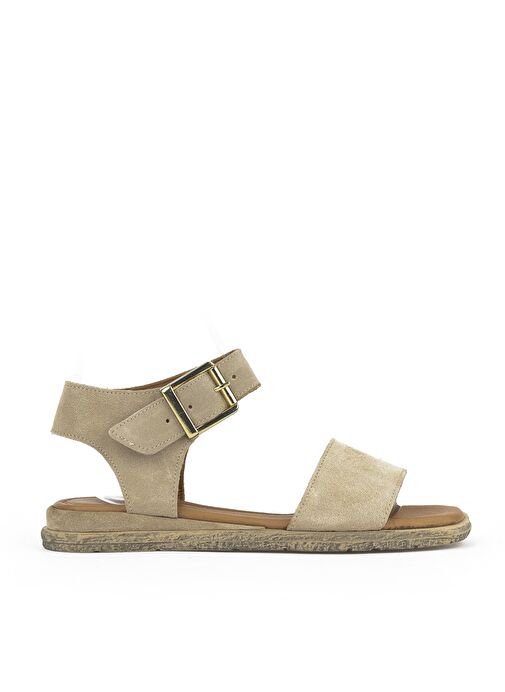 Ziya, Kadın Hakiki Deri Sandalet 1511047Z713 Bej - Görsel 2