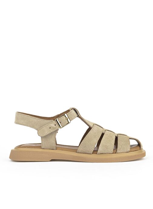 Ziya, Kadın Hakiki Deri Sandalet 1511047Z6002 Bej - Görsel 2