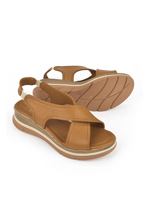 Ziya Taba Kadın Deri Sandalet 1511020Z2562_320 - Görsel 5