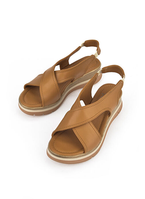Ziya Taba Kadın Deri Sandalet 1511020Z2562_320 - Görsel 6