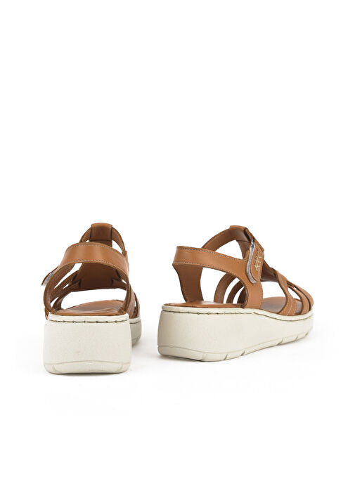 Ziya Taba Kadın Deri Sandalet 1511048Z501_320 - Görsel 4