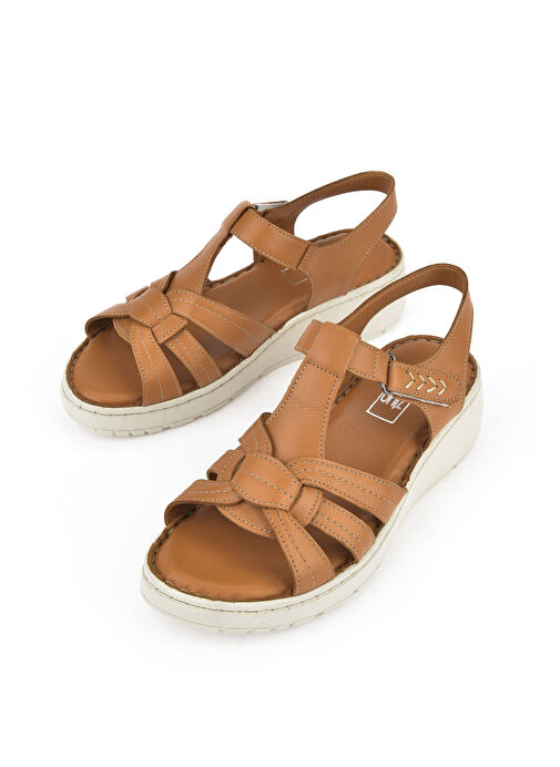 Ziya Taba Kadın Deri Sandalet 1511048Z501_320 - Görsel 6