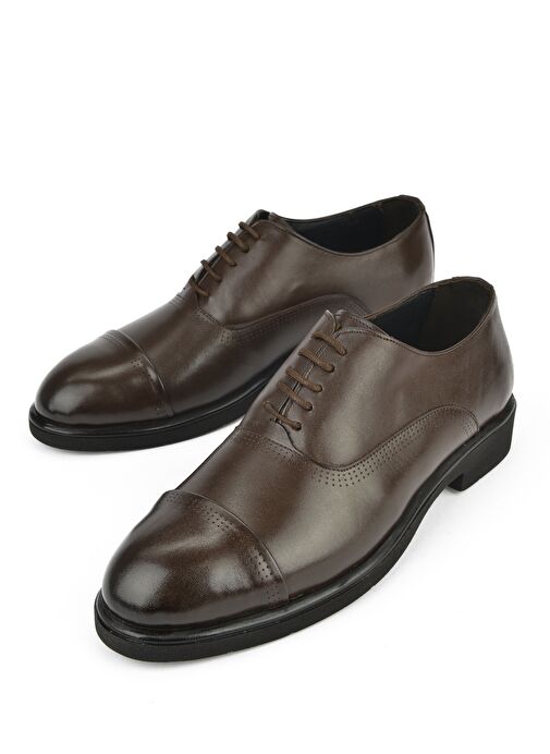 Ziya, Erkek Hakiki Deri Klasik Ayakkabı 15348Z134 Kahve - Görsel 6