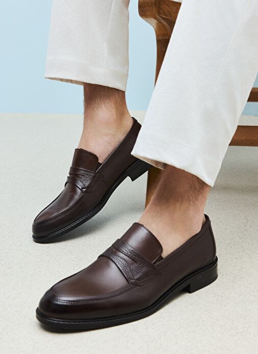 Ziya, Erkek Hakiki Deri Klasik Ayakkabı 1511027Z468 Kahve - Görsel 7