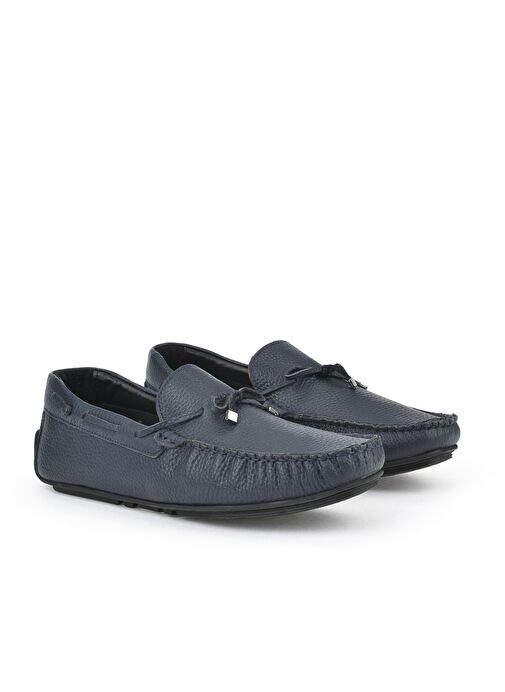 Ziya, Erkek Hakiki Deri Ayakkabı 1511007ZB01 Lacivert - Görsel 3