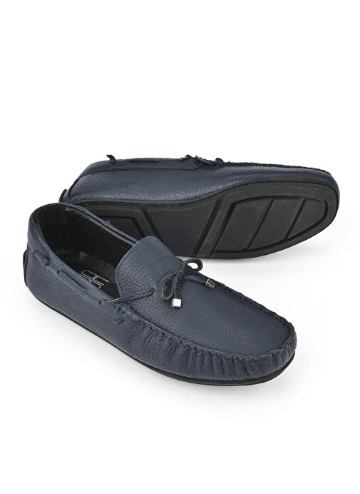 Ziya, Erkek Hakiki Deri Ayakkabı 1511007ZB01 Lacivert - Görsel 5