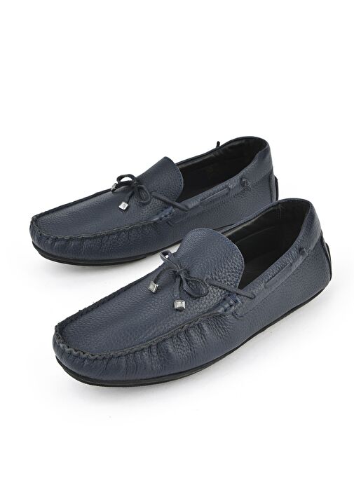 Ziya, Erkek Hakiki Deri Ayakkabı 1511007ZB01 Lacivert - Görsel 6