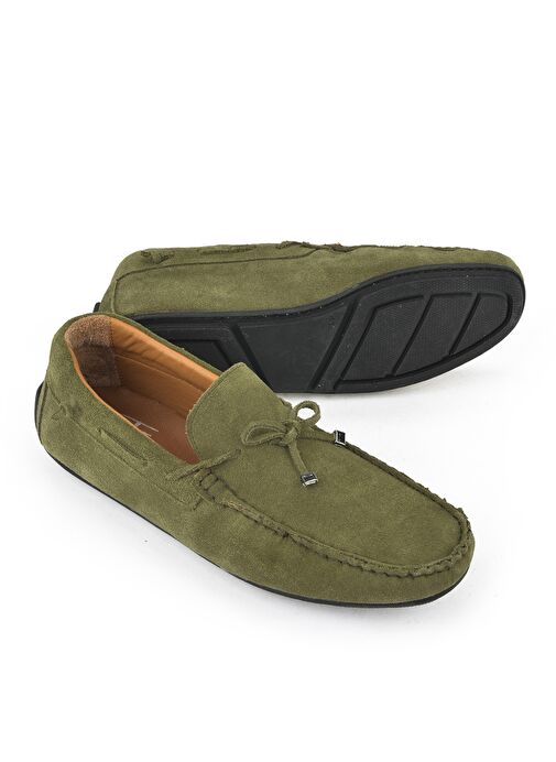 Ziya, Erkek Hakiki Deri Ayakkabı 1511007ZB012 Yeşil - Görsel 5