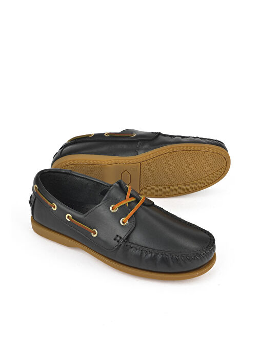 Ziya, Erkek Hakiki Deri Ayakkabı 1511007ZD1001 Siyah - Görsel 5