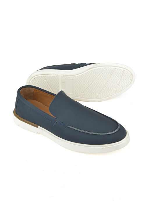 Ziya, Erkek Hakiki Deri Ayakkabı 1511007ZB04 Lacivert - Görsel 5