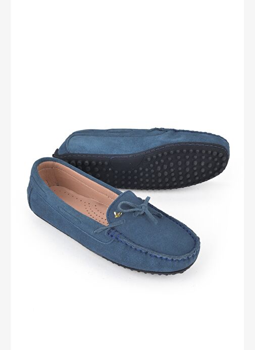 Ziya, Kadın Hakiki Deri Ayakkabı 1511007ZZ2001 Mavi - Görsel 5