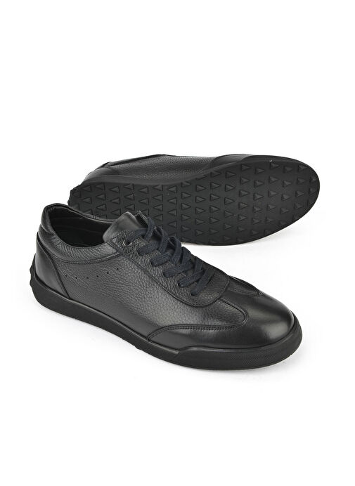Ziya Siyah Erkek Deri Günlük Ayakkabı 1511025Z2023_000 - Görsel 5