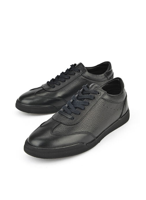 Ziya Siyah Erkek Deri Günlük Ayakkabı 1511025Z2023_000 - Görsel 6