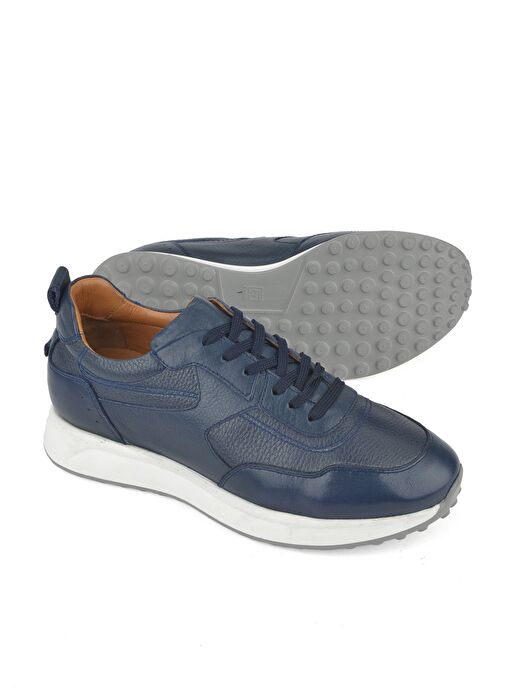 Ziya, Erkek Hakiki Deri Sneaker 1511026Z280 Lacivert - Görsel 5