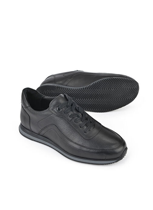 Ziya, Erkek Hakiki Deri Ayakkabı 151745Z0828 Siyah - Görsel 5
