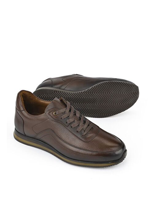 Ziya, Erkek Hakiki Deri Ayakkabı 151745Z0828 Kahve - Görsel 5