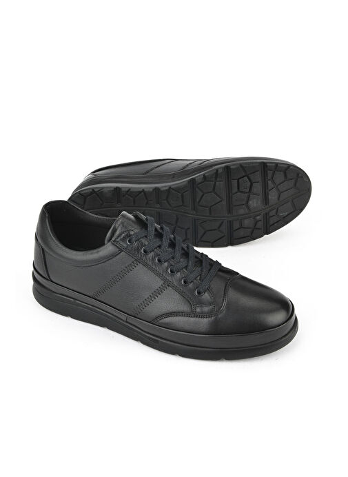 Ziya Siyah Erkek Deri Günlük Ayakkabı 1511002Z652_000 - Görsel 5