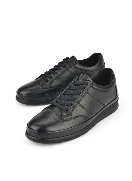 Ziya Siyah Erkek Deri Günlük Ayakkabı 1511002Z652_000 - Görsel 6