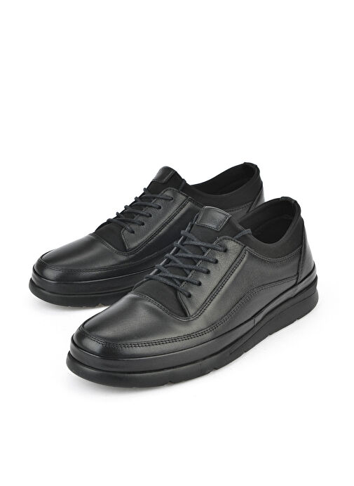 Ziya Siyah Erkek Deri Günlük Ayakkabı 1511002Z655_000 - Görsel 6