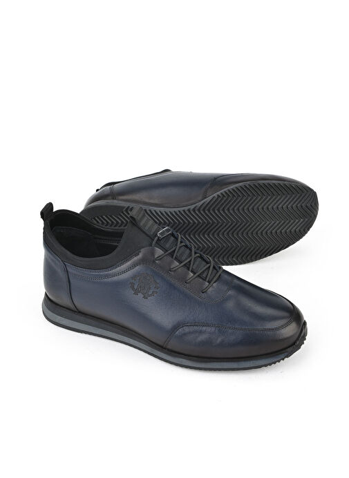 Ziya Lacivert Erkek Deri Günlük Ayakkabı 133745Z0807_200 - Görsel 5