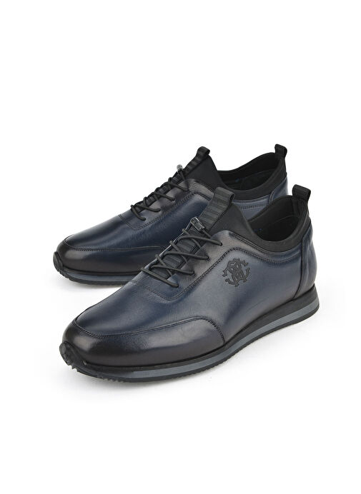Ziya Lacivert Erkek Deri Günlük Ayakkabı 133745Z0807_200 - Görsel 6