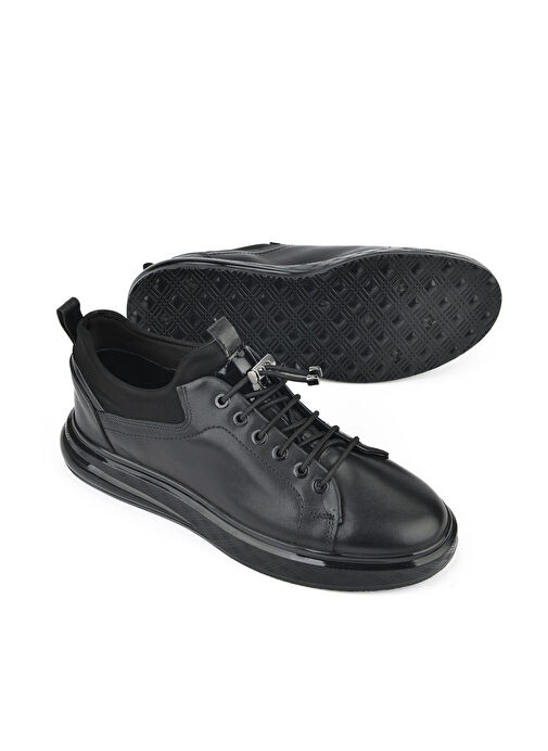 Ziya Siyah Erkek Deri Günlük Ayakkabı 1511023Z70812_000 - Görsel 5