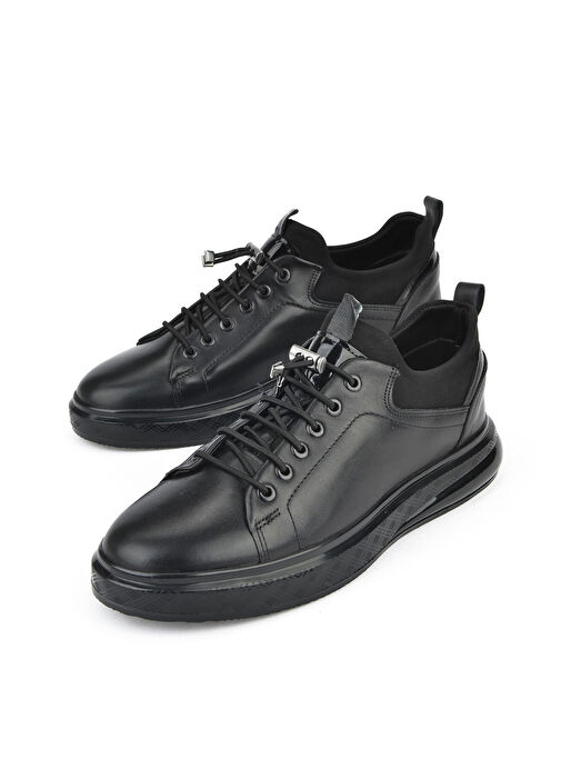 Ziya Siyah Erkek Deri Günlük Ayakkabı 1511023Z70812_000 - Görsel 6