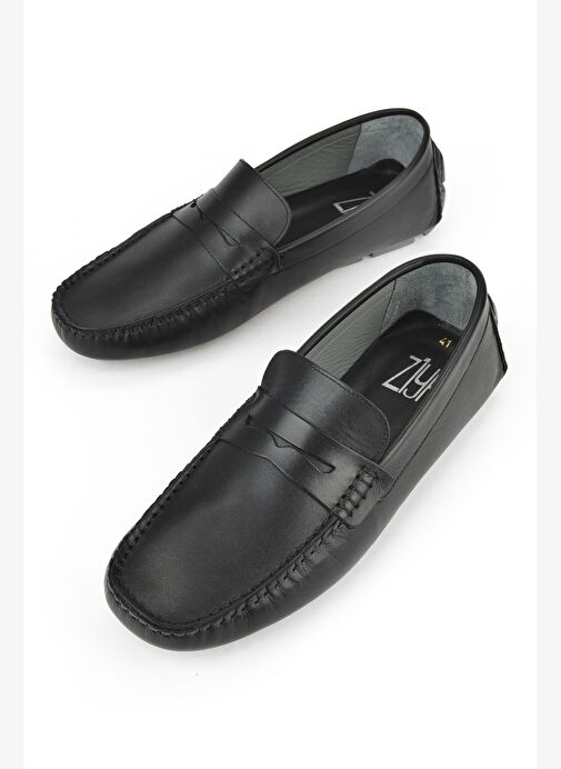 Ziya, Erkek Hakiki Deri Ayakkabı 151986Z4289 Siyah - Görsel 6