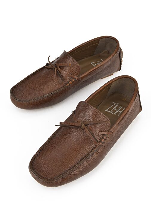 Ziya, Erkek Hakiki Deri Ayakkabı 151986Z4274 Taba - Görsel 6