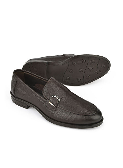 Ziya, Erkek Hakiki Deri Ayakkabı 151986Z4073 Kahve - Görsel 5