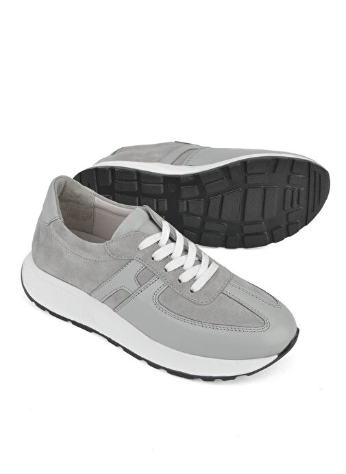 Ziya, Kadın Hakiki Deri Sneaker 1511050Z2050 Gri - Görsel 5
