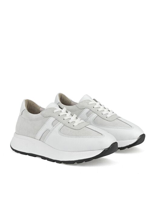 Ziya, Kadın Hakiki Deri Sneaker 1511050Z2050 Beyaz - Görsel 3