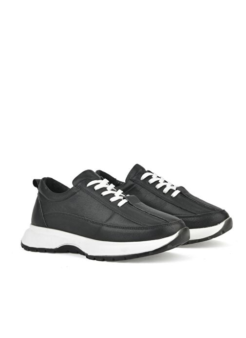 Ziya, Kadın Hakiki Deri Sneaker 1511050Z2052 Siyah - Görsel 3