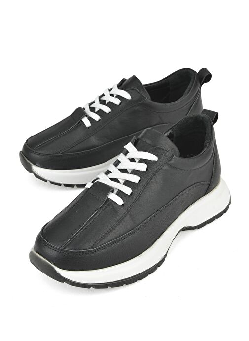 Ziya, Kadın Hakiki Deri Sneaker 1511050Z2052 Siyah - Görsel 6