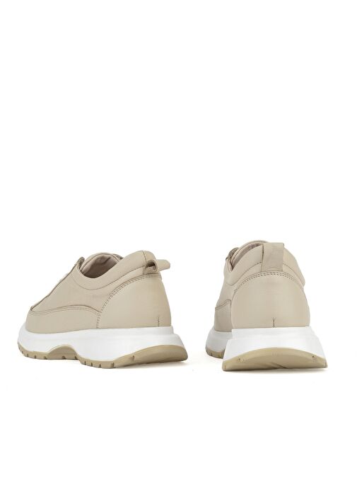 Ziya, Kadın Hakiki Deri Sneaker 1511050Z2052 Bej - Görsel 4