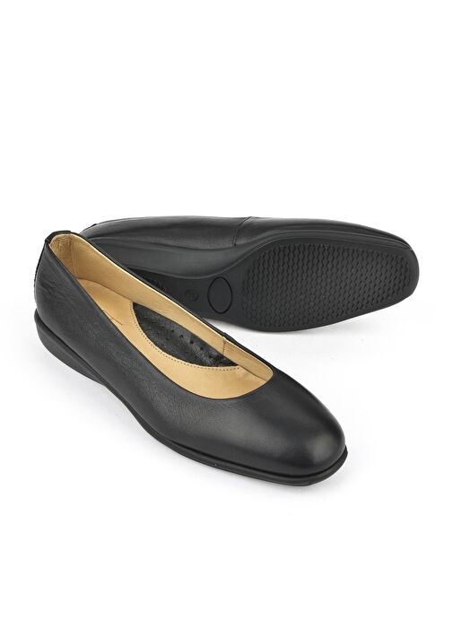 Ziya, Kadın Hakiki Deri Konfor Babet 1511050Z2220 Siyah - Görsel 5