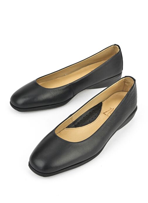 Ziya, Kadın Hakiki Deri Konfor Babet 1511050Z2220 Siyah - Görsel 6