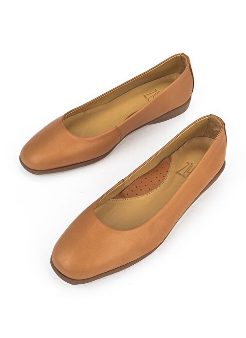 Ziya, Kadın Hakiki Deri Konfor Babet 1511050Z2220 Taba - Görsel 6