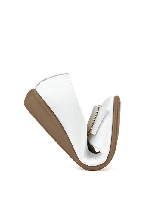 Ziya, Kadın Hakiki Deri Konfor Babet 1511050Z2221 Beyaz - Görsel 4