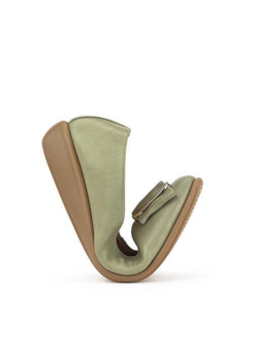 Ziya, Kadın Hakiki Deri Konfor Babet 1511050Z2221 Yeşil - Görsel 4